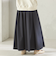 《予約》〈 接触冷感 / 撥水加工〉TEXBRID(R) タフタ ギャザー スカート