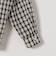 《予約》SHIPS any:〈洗濯機可能〉ギンガムチェック サッカー ドロスト シャツ ブラウス