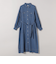 《予約》SHIPS any:〈手洗い可能〉シアー デニム ポケット ロング シャツ ワンピース