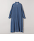 《予約》SHIPS any:〈手洗い可能〉シアー デニム ポケット ロング シャツ ワンピース