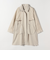 《予約》SHIPS any:〈手洗い可能〉オーバー フレア ステンカラー コート