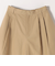 quaranciel:〈洗濯機可能〉タック Aライン ハーフ パンツ