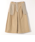 quaranciel:〈洗濯機可能〉タック Aライン ハーフ パンツ