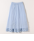 《予約》SHIPS any:〈洗濯機可能〉キャンブリック レース ギャザー ボリューム スカート