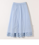 《予約》SHIPS any:〈洗濯機可能〉キャンブリック レース ギャザー ボリューム スカート