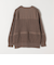 《予約》quaranciel:〈手洗い可能〉レース × メッシュ編み スキッパー ニット プルオーバー