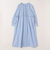 《予約》SHIPS any:〈洗濯機可能〉キャンブリック Aライン フリル シャツ ワンピース