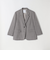 quaranciel:〈手洗い可能〉ウーステッド テーラード オーバー ジャケット（セットアップ対応）