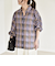 《予約》quaranciel:〈手洗い可能〉シアー チェック ドルマン シャツ　　　