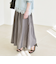 《予約》quaranciel:〈洗濯機可能〉ナイロン ステッチ タック フレア スカート