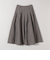 quaranciel:〈洗濯機可能〉ナイロン ステッチ タック フレア スカート