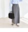 《予約》quaranciel:〈洗濯機可能〉ベルトデザイン Iライン スラックス スカート
