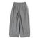 《予約》〈手洗い可能〉トロ ピン ストライプ ウエスト ギャザー パンツ