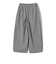 《予約》〈手洗い可能〉トロ ピン ストライプ ウエスト ギャザー パンツ