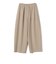 〈手洗い可能〉トロ ピン ストライプ ウエスト ギャザー パンツ