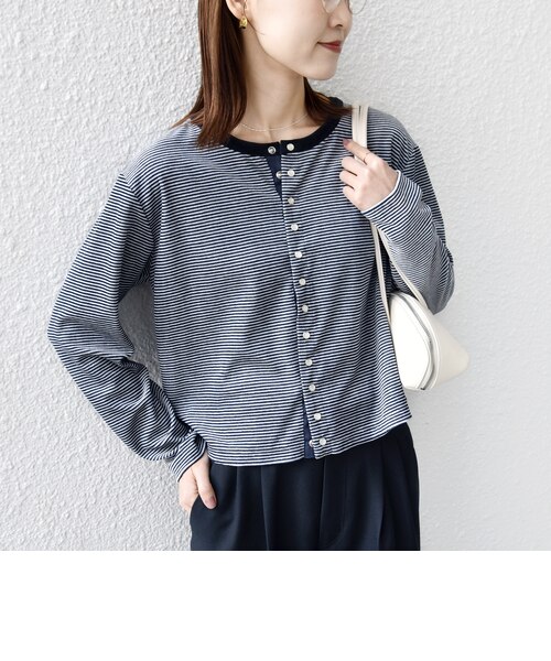 手洗い可能〉ポリエステル ベロア ボーダー パール モチーフ ボタン