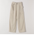 《予約》quaranciel:〈洗濯機可能〉ツイル ワイド イージー カーゴ パンツ