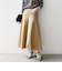 《予約》SHIPS any:〈洗濯機可能〉チノ バック ジップ フレア スカート