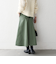 《予約》SHIPS any:〈洗濯機可能〉チノ バック ジップ フレア スカート