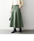 《予約》SHIPS any:〈洗濯機可能〉チノ バック ジップ フレア スカート