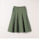 《予約》SHIPS any:〈洗濯機可能〉チノ バック ジップ フレア スカート