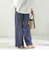 《予約》〈手洗い可能〉ルーズ デニム ポケット デザイン パンツ