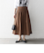 《予約》SHIPS any:〈洗濯機可能〉ループヤーン ギャザー フレア スカート