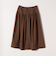 《予約》SHIPS any:〈洗濯機可能〉ループヤーン ギャザー フレア スカート