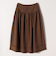 《予約》SHIPS any:〈洗濯機可能〉ループヤーン ギャザー フレア スカート