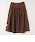《予約》SHIPS any:〈洗濯機可能〉ループヤーン ギャザー フレア スカート