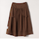 《予約》SHIPS any:〈洗濯機可能〉ループヤーン ギャザー フレア スカート