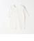 《予約》quaranciel:〈洗濯機可能〉テレコ リブ 2way ヘンリー ハーフスリーブ TEE