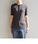 quaranciel:〈洗濯機可能〉テレコ リブ クルー ヘンリー 2way ハーフスリーブ TEE