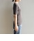 quaranciel:〈洗濯機可能〉テレコ リブ クルー ヘンリー 2way ハーフスリーブ TEE