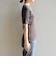 quaranciel:〈洗濯機可能〉テレコ リブ クルー ヘンリー 2way ハーフスリーブ TEE