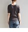 quaranciel:〈洗濯機可能〉テレコ リブ クルー ヘンリー 2way ハーフスリーブ TEE