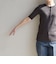 quaranciel:〈洗濯機可能〉テレコ リブ クルー ヘンリー 2way ハーフスリーブ TEE