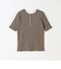 《予約》quaranciel:〈洗濯機可能〉テレコ リブ 2way ヘンリー ハーフスリーブ TEE