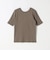 quaranciel:〈洗濯機可能〉テレコ リブ クルー ヘンリー 2way ハーフスリーブ TEE