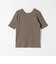 quaranciel:〈洗濯機可能〉テレコ リブ クルー ヘンリー 2way ハーフスリーブ TEE