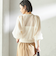 《予約》〈手洗い可能〉メランジ シアー パフ スリーブ カーディガン