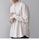 SHIPS any:〈洗濯機可能〉コットン/リネン ストライプ バンドカラー シャツ 26SS◆