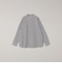 SHIPS any:〈洗濯機可能〉コットン/リネン ストライプ バンドカラー シャツ 26SS◆