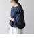 《予約》SHIPS any:〈洗濯機可能〉シアー クルーネック ボリューム スリーブ ブラウス