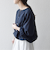 《予約》SHIPS any:〈洗濯機可能〉シアー クルーネック ボリューム スリーブ ブラウス