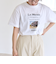 《予約》ANGE IN DISGUISE:〈手洗い可能〉コットン フォト & ロゴ TEE 26SS