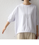 《予約》【WEB限定】〈接触冷感 / 洗濯機可能〉オーガニック コットン 裾 ドロスト トップス