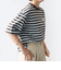 《予約》【WEB限定】マルチ ボーダー 5分袖 TEE