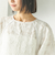 《予約》〈手洗い可能〉ジャカード ペプラム ブラウス