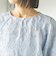 《予約》〈手洗い可能〉ジャカード ペプラム ブラウス